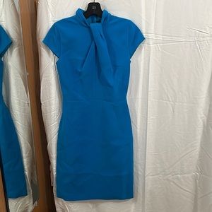 Women’s Elie Tahari Short Sleeve Teal Blue Dress Size 0 NWT